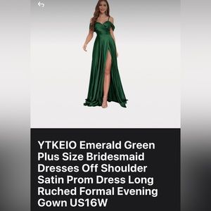 Off the shoulder satin